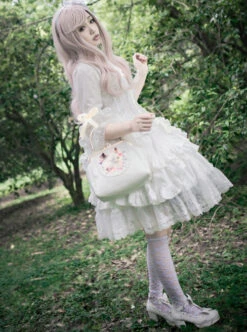 Lilith Series Pure Color Gothic Lolita Long Sleeve Dress -MIMY Lolita Shop 3 500x672 33