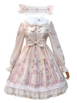 Full-blown Flowers Series Bowknot Ruffle Chiffon Sweet Lolita Long Sleeve Dress 19 Full-blown Flowers Series Bowknot Ruffle Chiffon Sweet Lolita Long Sleeve Dress -MIMY Lolita Shop 3 500x672 333