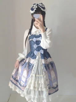 Japanese Traveller's Anthem Sweet Lolita Sling Dress -MIMY Lolita Shop 3 500x672 341