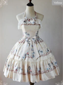 Magic Tea Party Wonderland Quartet Series JSK Sweet Lolita Sleeveless Dress -MIMY Lolita Shop 3 500x672 358