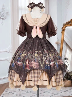 Pharmacist Series OP Doll Collar Sweet Lolita Short Sleeve Dress -MIMY Lolita Shop 3 500x672 366