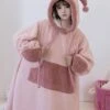 Tuantuan Series Animal Theme Blobfish Childlike Ugly Cute Big Nose Pink Sweet Lolita Hooded Long Sleeves Dress Nightdress -MIMY Lolita Shop 3 500x672 407