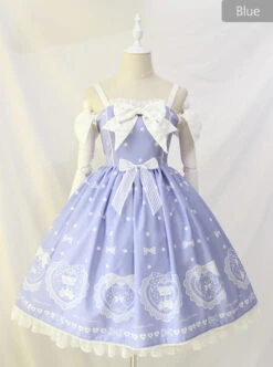 Black Sugar Bear Series Bowknot Sweet Lolita Sling Dress -MIMY Lolita Shop 3 500x672 412