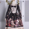 Travelers Series OP Printing Retro Classic Lolita Long Sleeve Dress -MIMY Lolita Shop 3 500x672 436