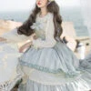 The Miss Of Cloud Trees Series JSK Light Blue Classic Lolita Sling Dress -MIMY Lolita Shop 3 500x672 448