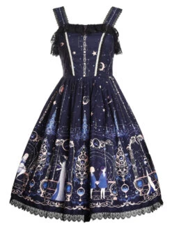 Astrology College Series PrintingJSK Classic Lolita Sling Dress -MIMY Lolita Shop 3 500x672 467
