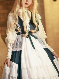 Chant Of The Temple Series JSK Classic Lolita Sleeveless Dress -MIMY Lolita Shop 3 500x672 483