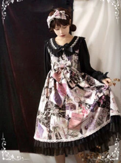 Collect The Traveler Series Classic Lolita Long Sleeve Dress -MIMY Lolita Shop 3 500x672 556