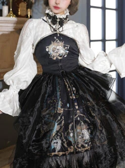Divine Salvation Series Retro Gothic Lolita Sling Dress -MIMY Lolita Shop 3 500x672 61