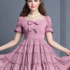 Retro Short Sleeves High Waist Classic Lolita Dress -MIMY Lolita Shop 3 500x672 614