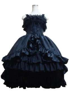Gorgeous Lace Bind Strap Gothic Lolita Sling Dress -MIMY Lolita Shop 3 500x672 63