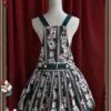Dark Green RabbitLolita Suspender Dress 1 Dark Green RabbitLolita Suspender Dress -MIMY Lolita Shop 3 500x672 636