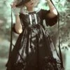 Miss Betty Series Dark Retro Court Style Lace Ruffle Princess Dress Classic Lolita Short-Sleeved Dress 1 Miss Betty Series Dark Retro Court Style Lace Ruffle Princess Dress Classic Lolita Short-Sleeved Dress -MIMY Lolita Shop 3 500x672 647