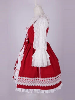 Cute Bowknot Pure Color Classic Lolita Sling Dress -MIMY Lolita Shop 3 500x672 661