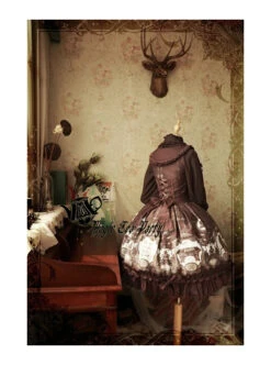 Magic Tea Party Raven And Writing-desk Series Classic Lolita JSK Sleeveless Dress -MIMY Lolita Shop 3 500x672 669