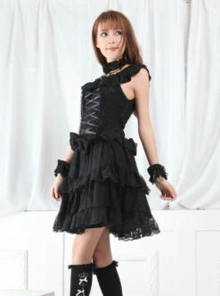 Red And Black Lace Gothic Lolita Sleeveless Dress -MIMY Lolita Shop 3 500x672 69