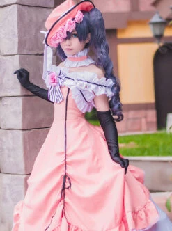 Black Butler Ciel Phantomhive Cosplay Costume Lolita Pink Dress -MIMY Lolita Shop 3 500x672 752