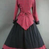 Renaissance Student Style Red Plaid Top And Skirt Two-piece Set Lolita Prom Dress -MIMY Lolita Shop 3 500x672 797