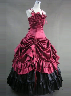 Victorian Bowknot Ruffles Gothic Lolita Prom Sling Dress -MIMY Lolita Shop 3 500x672 831