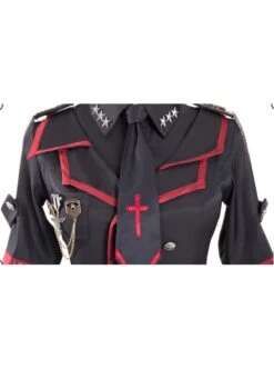 The Loser Of The Army Eats Dust Series OP Military Style Gothic Lolita Metal Belt Decoration Short Sleeve Dress Set -MIMY Lolita Shop 4 500x672 130