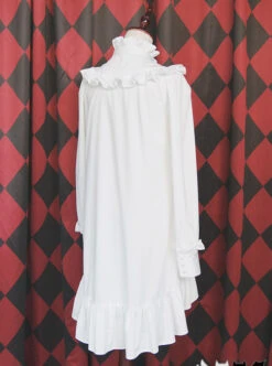 Ruffles Long Sleeves Stand Collar Gothic Lolita Dress -MIMY Lolita Shop 4 500x672 170
