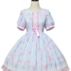 Jelly Bear Series OP Cute Printing Sweet Lolita Short Sleeve Dress -MIMY Lolita Shop 4 500x672 200