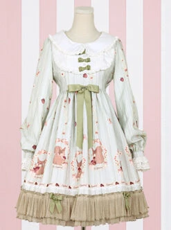 Pink Sleeveless Sweet Bow Lolita Dress 19 Pink Sleeveless Sweet Bow Lolita Dress -MIMY Lolita Shop 4 500x672 211