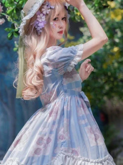 Summer Frost Wind Series OP Sweet Lolita Short Sleeve Dress -MIMY Lolita Shop 4 500x672 226