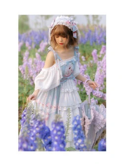 Cherry Town Series JSK Cherry Printing Sweet Lolita Sling Dress -MIMY Lolita Shop 4 500x672 237