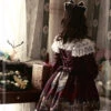 Magic Tea Party Gondola Series Printing Sweet Lolita Trumpet Sleeve Dress