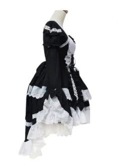 Cute Lace And Bowknot Sweet Lolita Long Sleeve Dress -MIMY Lolita Shop 4 500x672 272