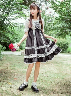 Cute Lace-up Bowknot Lace Sweet Lolita Sling Backless Dress 9 Cute Lace-up Bowknot Lace Sweet Lolita Sling Backless Dress -MIMY Lolita Shop 4 500x672 291