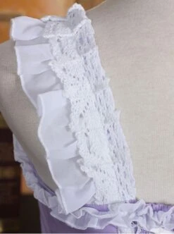 White Lace Violet Bowknot Sweet Lolita Sling Dress 7 White Lace Violet Bowknot Sweet Lolita Sling Dress -MIMY Lolita Shop 4 500x672 314