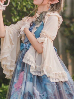 Moonlit Forest Series JSK Blue Chiffon Sweet Lolita Sling Dress 20 Moonlit Forest Series JSK Blue Chiffon Sweet Lolita Sling Dress -MIMY Lolita Shop 4 500x672 316