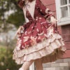 The Sweetheart Bear Tea Party Series OP Sweet Lolita Long Sleeve Dress