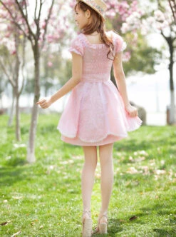Square-neck Cute Sweet Lolita Short Sleeve Dress -MIMY Lolita Shop 4 500x672 331