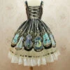 Crystal Rabbit Series Chiffon Printing Sweet Lolita Sling Dress -MIMY Lolita Shop 4 500x672 334