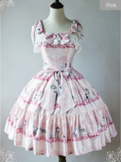 Magic Tea Party Wonderland Quartet Series JSK Sweet Lolita Sleeveless Dress -MIMY Lolita Shop 4 500x672 343