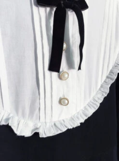 Black Cotton Classic Lolita Long Sleeve Dress -MIMY Lolita Shop 4 500x672 426