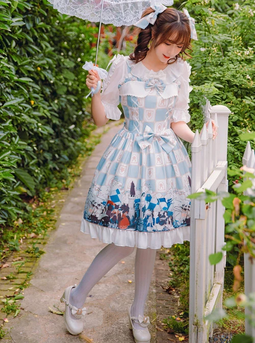 Magic Tea Party War Of Thrones Series Printing Classic Lolita Sling Dress Version 1 4 Magic Tea Party War Of Thrones Series Printing Classic Lolita Sling Dress Version 1 - Image 2