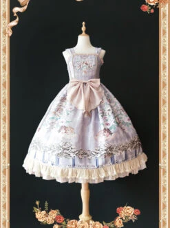 Angel's Music Chapter Series Printing Classic Lolita Sling Dress -MIMY Lolita Shop 4 500x672 459