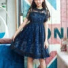 Starry Night Angel Series Navy Blue Two-piece Sling Dress -MIMY Lolita Shop 4 500x672 461
