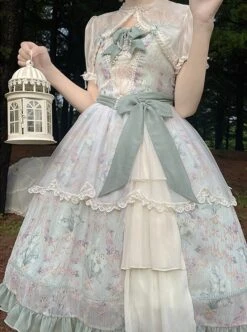 Lily Of The Valley Blossom Series Chiffon Lace Bowknot Pearl Chain Decoration Classic Lolita Sleeveless Dress Set 11 Lily Of The Valley Blossom Series Chiffon Lace Bowknot Pearl Chain Decoration Classic Lolita Sleeveless Dress Set -MIMY Lolita Shop 4 500x672 540