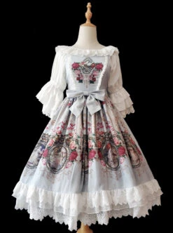 Royal Murals Series Classic Lolita Sling Dress 16 Royal Murals Series Classic Lolita Sling Dress -MIMY Lolita Shop 4 500x672 542