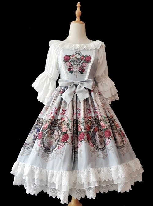 Royal Murals Series Classic Lolita Sling Dress 9 Royal Murals Series Classic Lolita Sling Dress - Image 7