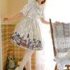 Magic Tea Party War Of Thrones Series Printing Classic Lolita Sling Dress Version 2 -MIMY Lolita Shop 4 500x672 547