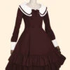 Double Breasted Lapel Long Sleeve Classic Lolita Dress -MIMY Lolita Shop 4 500x672 550