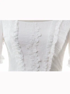 Pure White Retro Gorgeous Trumpet Sleeve Classic Lolita Wedding Dress -MIMY Lolita Shop 4 500x672 584