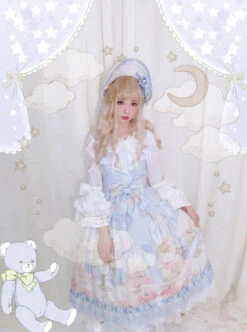 My First Love Series Flower Cake Sweet Lolita Sleeveless Dress Second Version -MIMY Lolita Shop 4 500x672 639