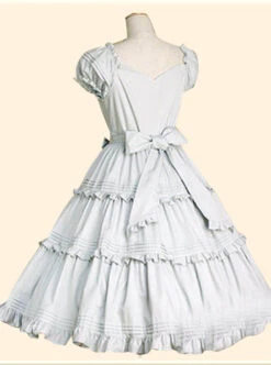 Elegant Short Sleeve Ruffles Classic Lolita Dress -MIMY Lolita Shop 4 500x672 651